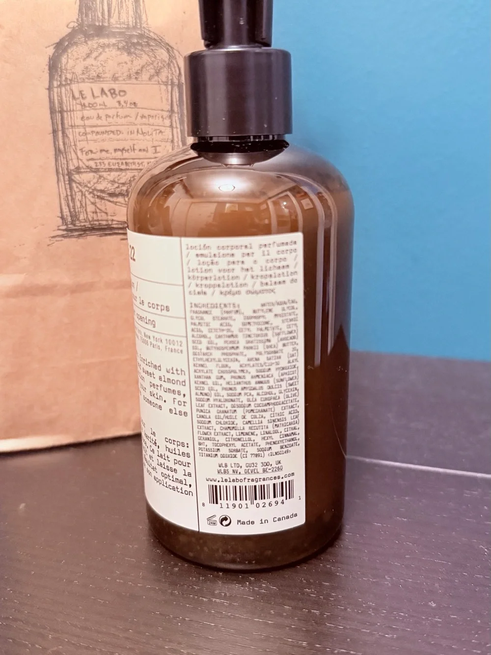 LE LABO-  Bergamote 22 , perfuming body lotion, 237ml, BRAND NEW
